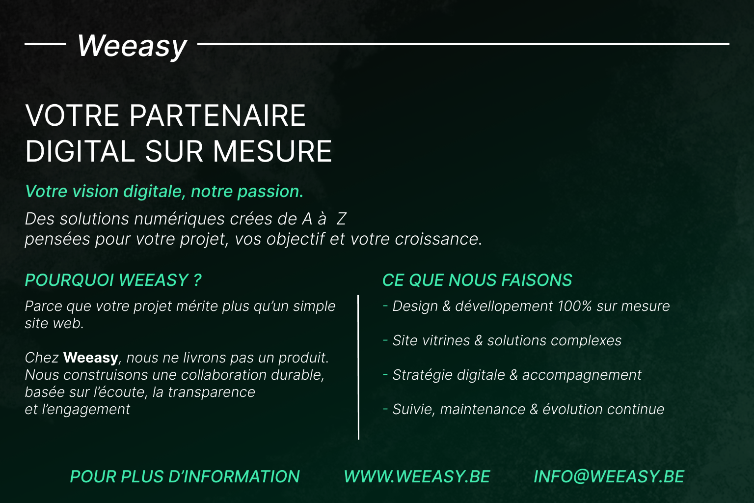 Weeasy - Affiche alternative